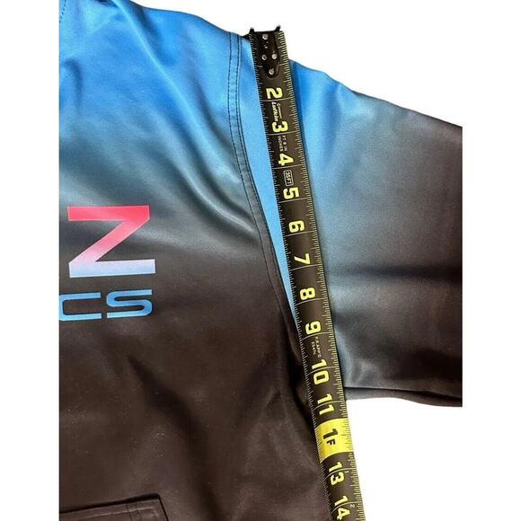 VTG Haterz Athletics Neon 80s Vibes Airbrush Pull Over Hoodie Skull Sz XXL - Picture 9 of 11